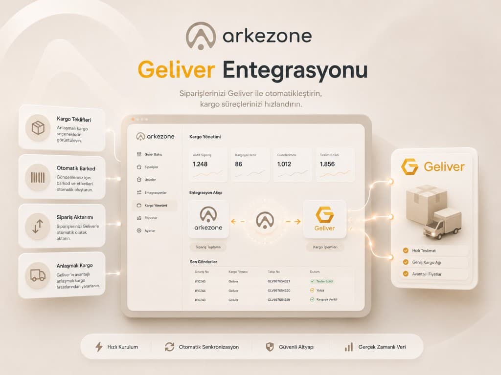 Arkezone Geliver integration — carrier offers, automatic labels, and order transfer in one shipping workflow